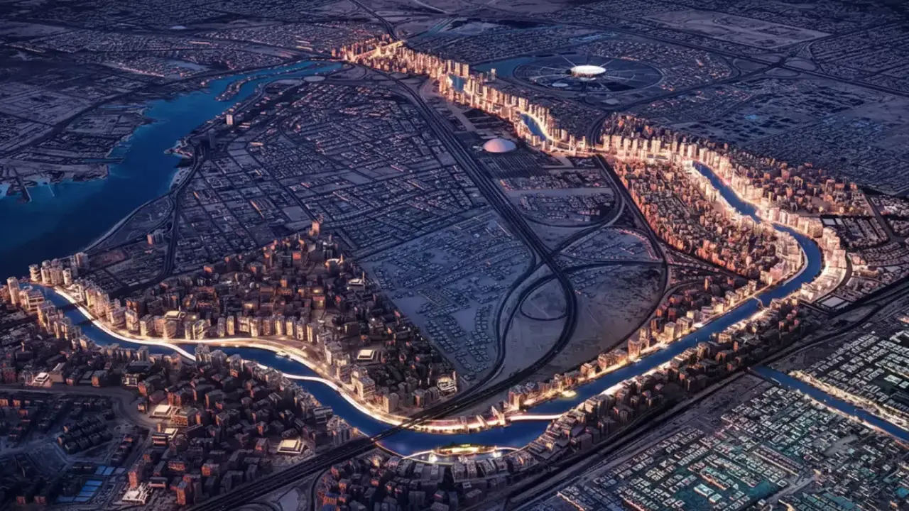 السعودية تبني أنهارًا اصطناعية تفوق نهر النيل مرتين وتغير من مشهد الجبال الهندسي